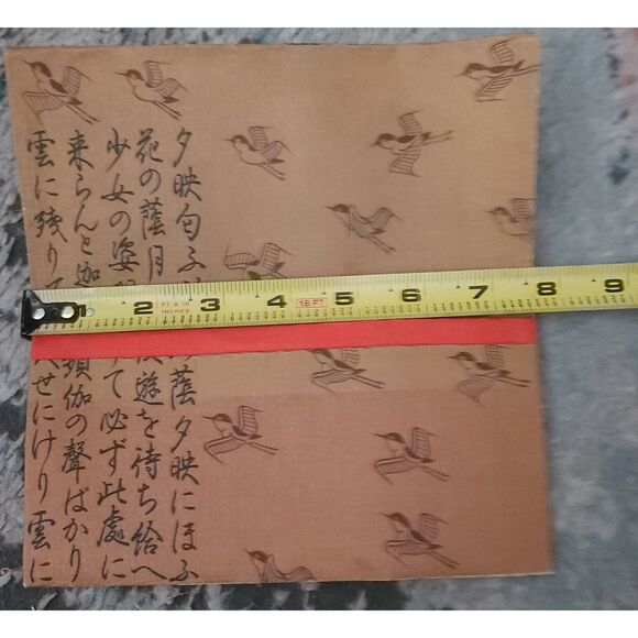 A Girl Beauty Playing the Koto Zither Vintage‎ Japanese Wagami Rice Paper Wallet - Picture 4 of 5